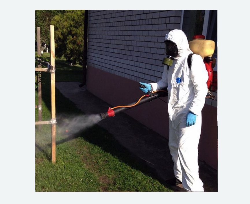 травля клещей на участке в Форносово